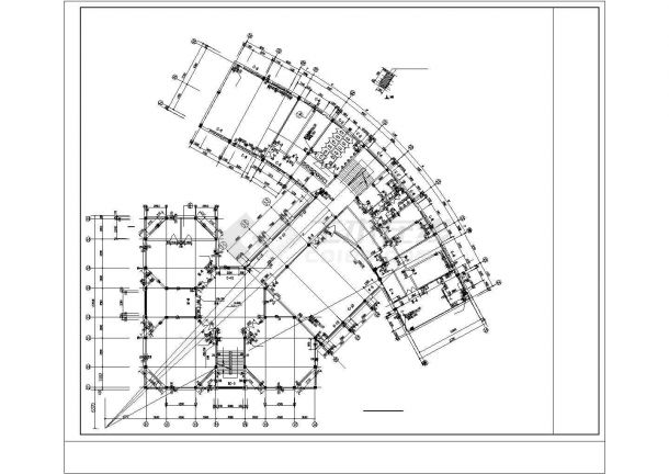 少儿图书馆建筑施工图（CAD，14张图纸）-图一