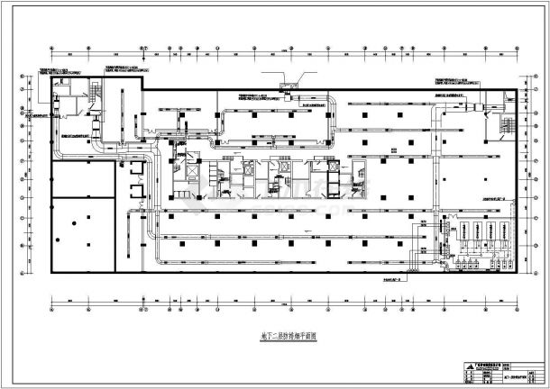 某五星宾馆地下2层全套空调通风方案图-图二