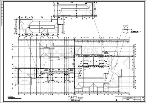 衢州市某私立幼儿园8240平米3层框混结构教学楼建筑设计CAD图纸-图一
