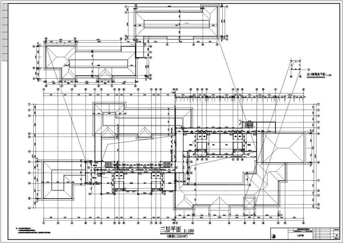 衢州市某私立幼儿园8240平米3层框混结构教学楼建筑设计CAD图纸_图1