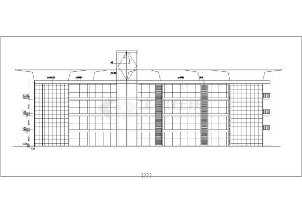 徐州市某社区幼儿园3600平米4层砖混结构教学楼平立面设计CAD图纸-图一