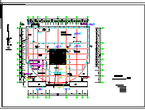 城建图书馆建筑施工CAD设计方案图-图一