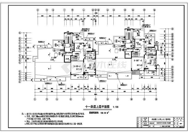 土木工程毕业设计_[学士]南昌市某小高层住宅毕业设计含计算书、建筑结构cad设计图-图二
