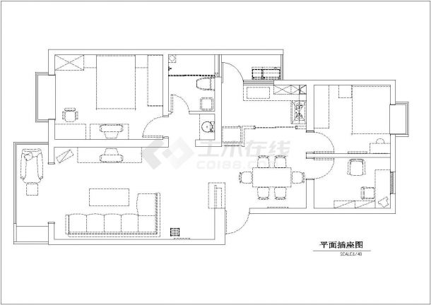 两居室完整家居室内装饰方案图-图二