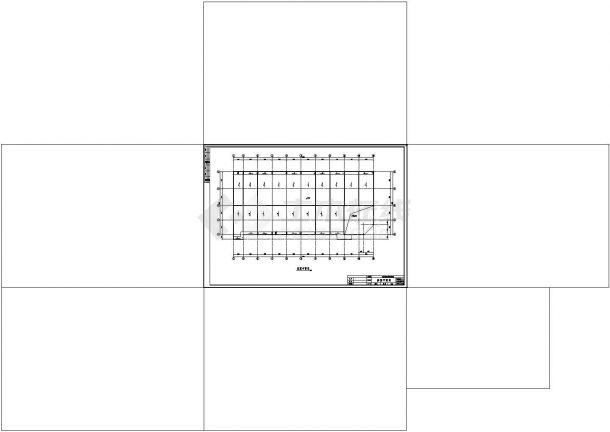 土木工程毕业设计_办公楼设计_[学士]三层钢框架结构办公楼毕业设计（含建筑图、结构cad图、计算书）-图一