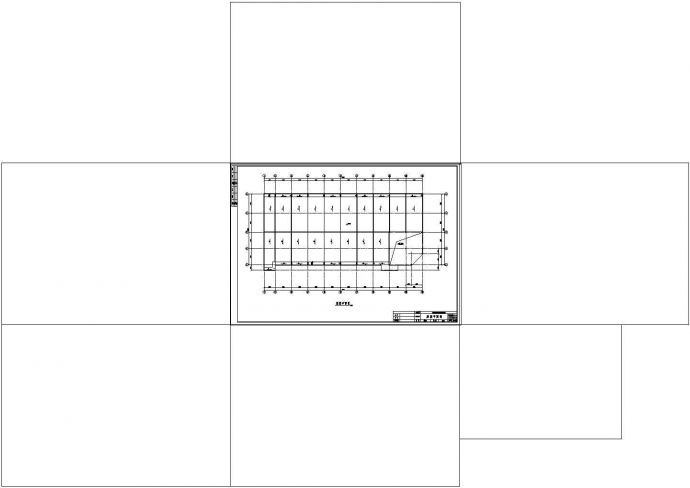 土木工程毕业设计_办公楼设计_[学士]三层钢框架结构办公楼毕业设计（含建筑图、结构cad图、计算书）_图1