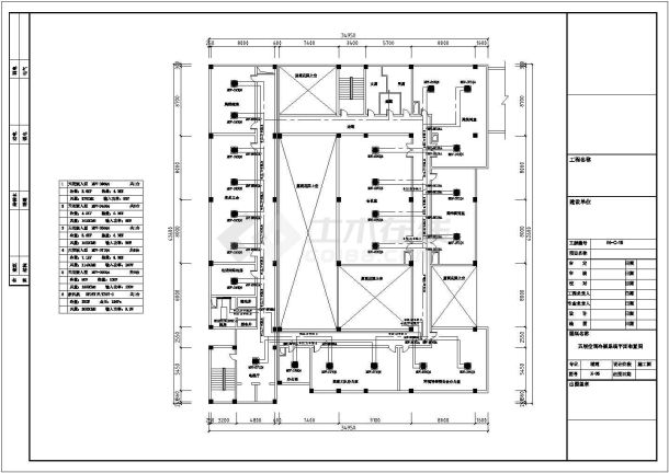 宁波某多层办公楼监控中心空调设计cad全套施工图纸-图二