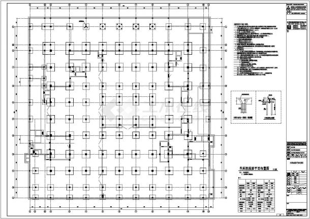 [江苏]地上七层框架结构图书馆结构施工图（含计算书、含地下室）-图一