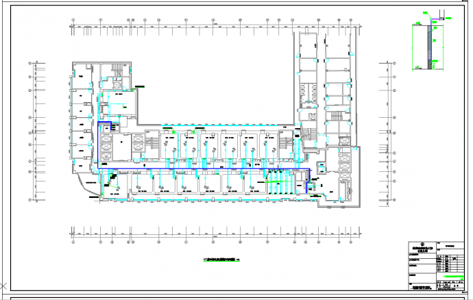 某地骨科综合楼手术室ICU病房电气施工图CAD图纸_图1