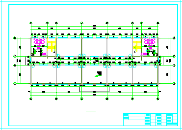 【5层】2800平米框架商务写字楼cad毕业设计（含计算书，建筑、结构图）-图一