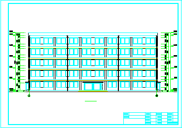 【5层】2800平米框架商务写字楼cad毕业设计（含计算书，建筑、结构图）-图二