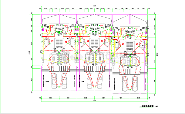 某地宜良苏云别墅电气施工图CAD图纸-图二