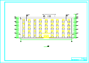 【5层】5324平米钢框架办公楼cad毕业设计（计算书pdf、建筑、结构图）-图一