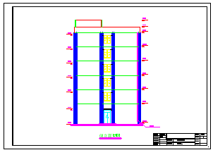 【6层】7000平米左右框架结构综合办公楼cad毕业设计（含设计建筑图、结构图、计算书）-图一