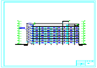 【8层】8400平米综合办公楼cad毕业设计（含计算书，建筑、结构图，施组）-图一