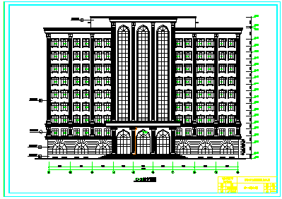 【11层】10000平米框剪办公楼cad毕业设计（含建筑图、结构图、计算书）-图二