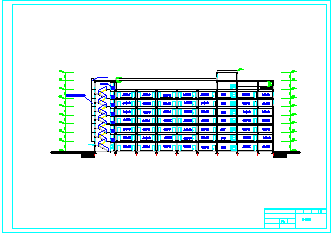 8层综合办公楼全套cad设计（含计算书，建筑图、结构图，施工组织设计，PKPM电算等下载资料）-图二