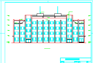 四层办公楼cad设计（建筑结构CAD图纸、结构计算书、施工组织、施工进度计划表、施工平面图等）-图一