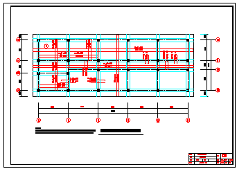 某六层办公楼cad设计(含计算书、建筑结构设计图)-图二