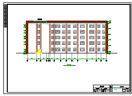 某中学办公楼cad设计5层5300平米（建筑图、结构图、计算书、外文翻译实习报告、含电算等资料）-图二