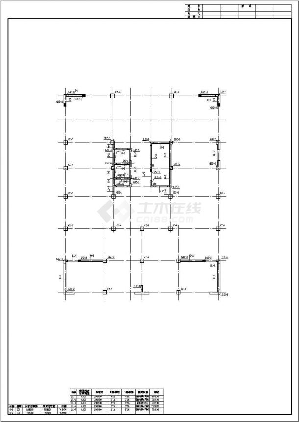 小高层框剪结构住宅楼全套设计CAD图-图二