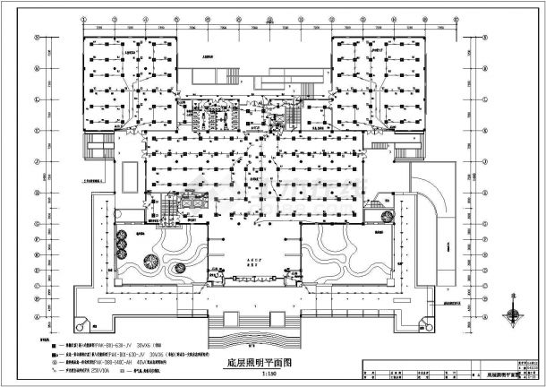上海某五层图书馆电气施工cad图，共二十一张-图二