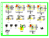 多跨钢结构厂房带附楼结施设计CAD图-图二