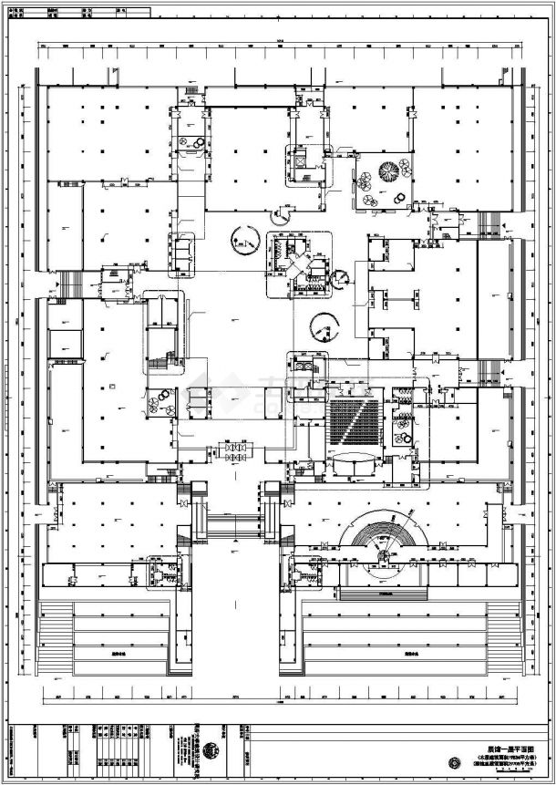 洛阳市某2.9万平米2层框架结构历史博物馆全套建筑设计CAD图纸-图二