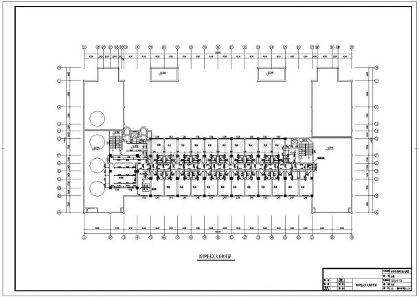 某地区高层宾馆给排水完整设计施工详细方案CAD图纸-图一