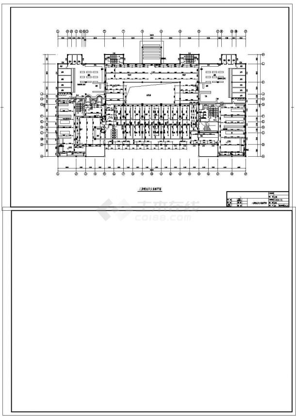 某地区高层宾馆给排水完整设计施工详细方案CAD图纸-图二
