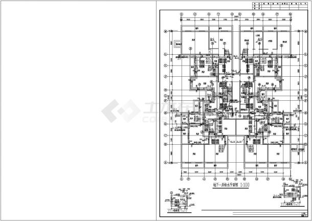 北京地区高层全套设备给排水完整设计施工详细方案CAD图纸-图二