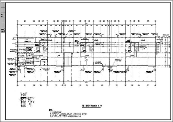 某地区16层住宅给排水消防设计施工详细方案CAD图纸_图1