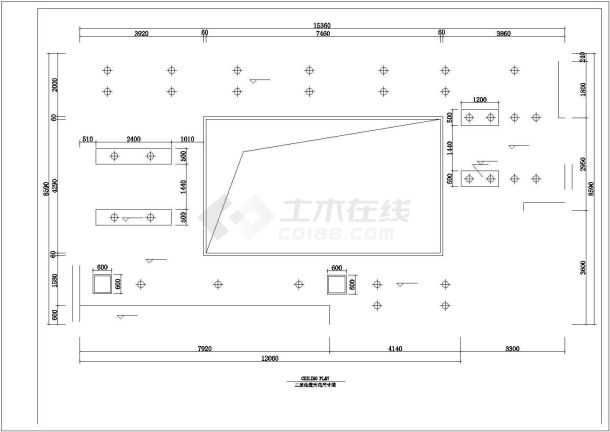 某农村信用社装饰设计施工CAD图-图二