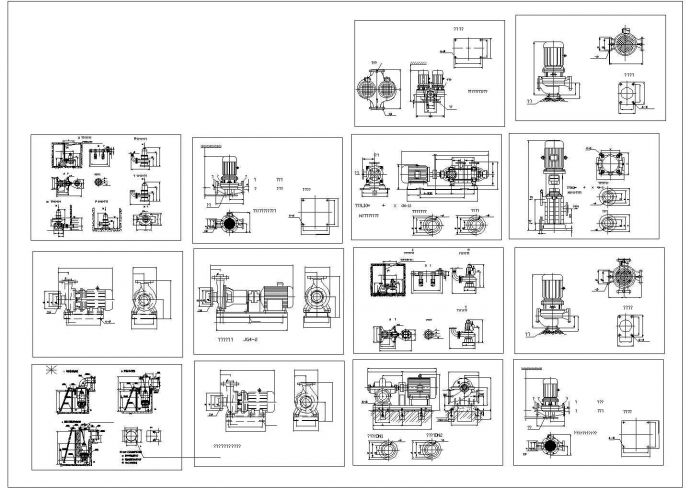 某地区医院消防水泵给排水设计施工详细方案CAD图纸_图1
