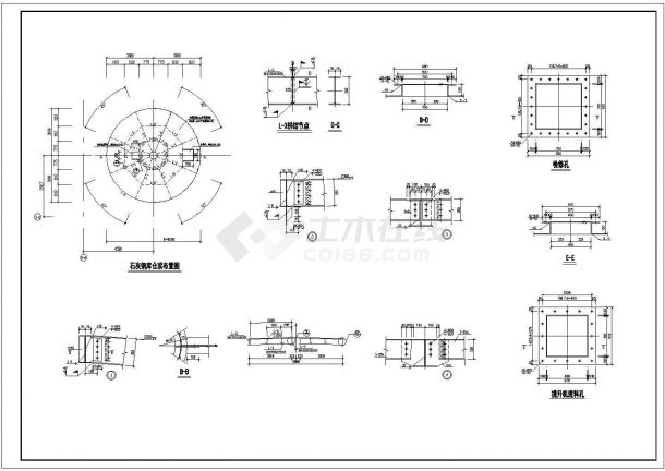 某地区混凝土主车间建筑结构设计施工详细方案CAD图纸-图一