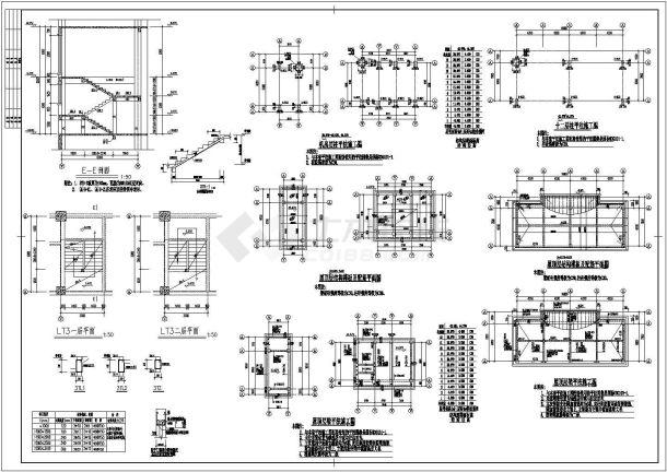 某地区框架结构高层住宅楼结构设计施工详细方案CAD图纸-图一