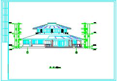 2层圆形经典中餐厅建筑方案cad设计图纸_图1