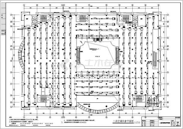 某五层大型超市商场中央空调设计cad全套施工图纸（含设计说明）-图二