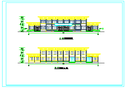 长48米 宽15.6米 2层大餐厅cad建筑施工图-图一