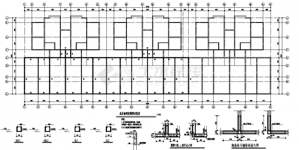 新化小区6层砖混住宅楼结构设计施工cad图纸，含设计说明-图二