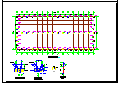 某大型钢结构原料库房整套结构cad设计施工图纸_图1
