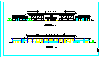二层4078平方米长途汽车客运站建筑设计cad施工图