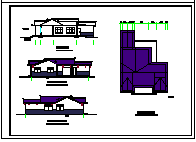 一层小型长途汽车客运站建筑设计cad施工图