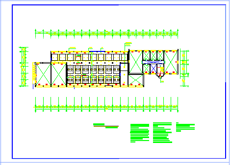 四层长途汽车客运站建筑cad设计施工图纸-图二