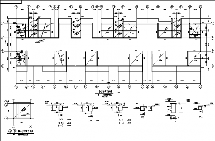 7层砖混结构住宅楼结构设计施工cad图纸，含设计说明_图1
