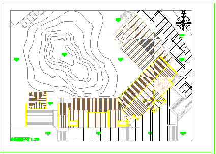 地下2地上2层别墅区会所建筑初步设计cad方案图-图二