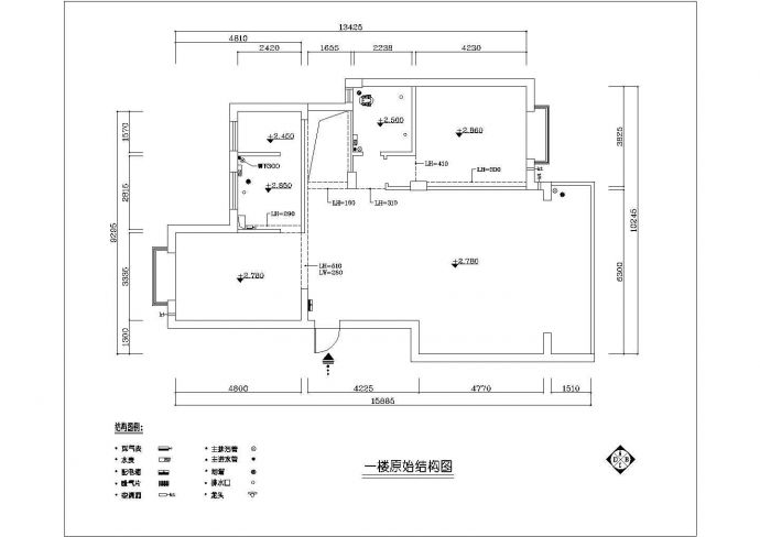 【南京】某地高档小区梦园别墅全套建筑施工设计cad图_图1