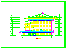 某地区静音寺古代建筑cad施工设计图纸-图二