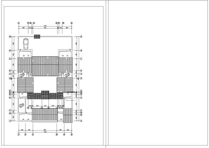 某城市郊区四合院设计施工CAD图_图1