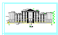 某4层办公楼建筑全套CAD施工设计图纸-图二